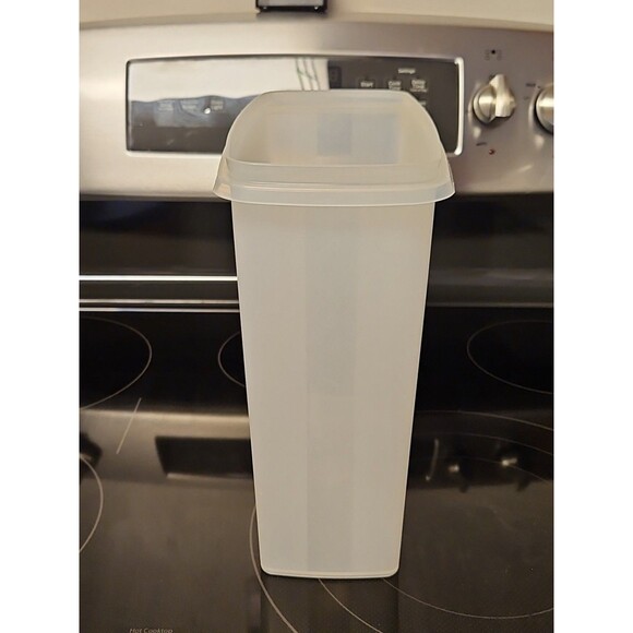 Vintage Tupperware Large Sheer Cereal Keeper Container 20 cup # 1588-2 No Lid - Picture 4 of 7